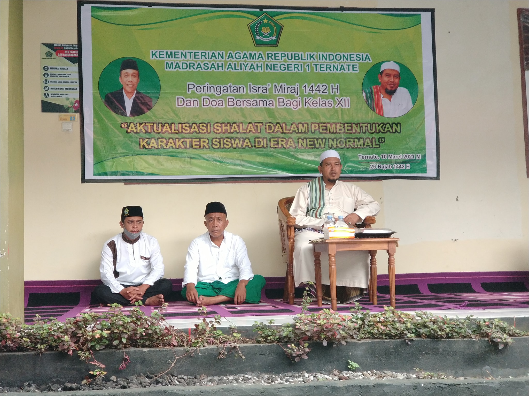 PERINGATAN ISRA' MIRAJ 1442 H SERTA DZIKIR DAN DOA BERSAMA BAGI KELAS XII