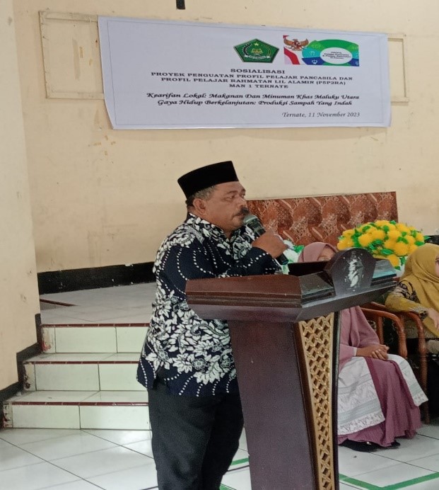 MAN 1 TERNATE MELAKSANAKAN SOSIALISASI  PERDANA P5P2RA