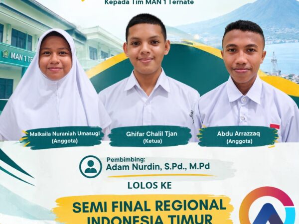 Tiga Siswa MAN 1 Ternate Lolos Semifinal Regional CC-APBN 2026